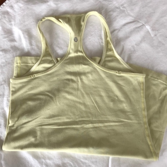 Lululemon Cool Racerback Tank In Lemon Yellow - Picture 3 of 7